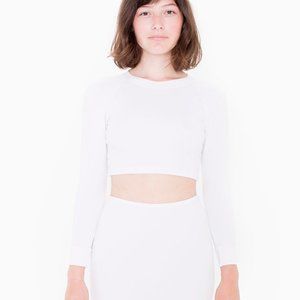 American Apparel Long Sleeve Crop Sweater